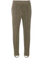 Golden Goose Deluxe Brand Glitter-effect Fitted Trousers - Metallic