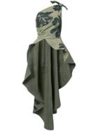 Moschino High-low One Shoulder Blouse - Green