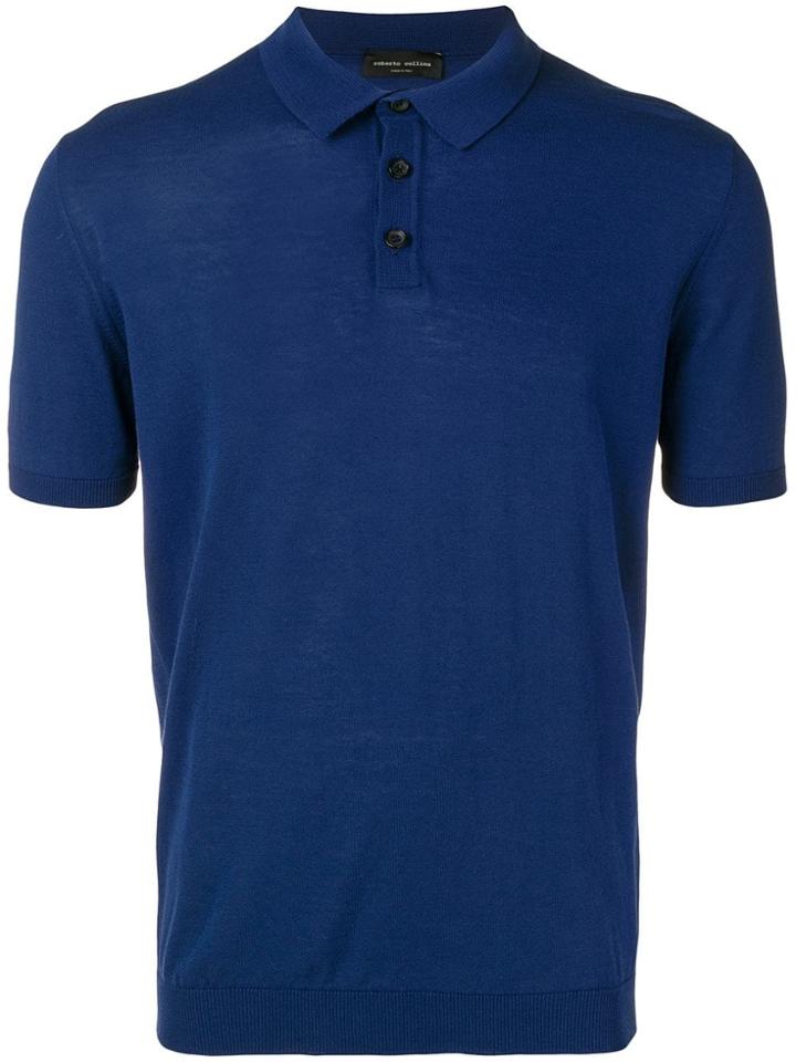 Roberto Collina Basic Polo Shirt - Blue