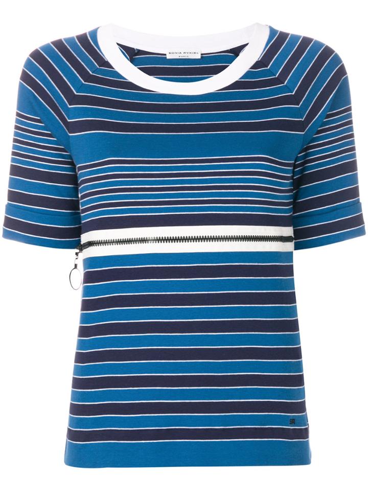 Sonia Rykiel Shortsleeved Nautical T-shirt - Blue