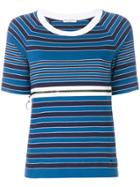 Sonia Rykiel Shortsleeved Nautical T-shirt - Blue