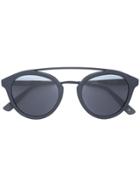 Westward Leaning Double Bridge 2 Sunglasses - Black