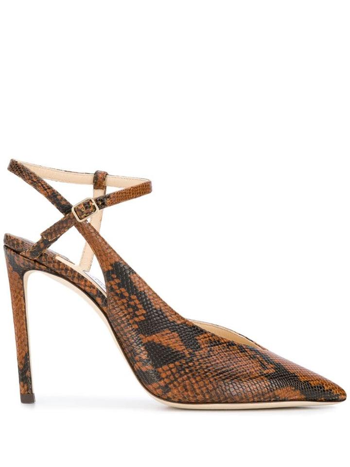 Jimmy Choo Sakeya 100 Pumps - Brown