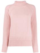 Paule Ka Rollneck Knit Sweater - Pink