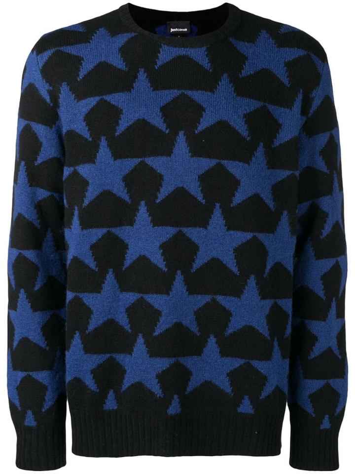 Just Cavalli Star Knitted Jumper - Black