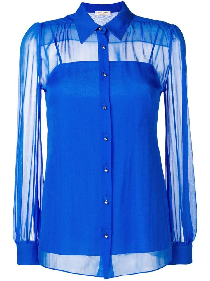 Emilio Pucci Emilio Pucci 9erj449e656 149-blu Natural (other)->silk -
