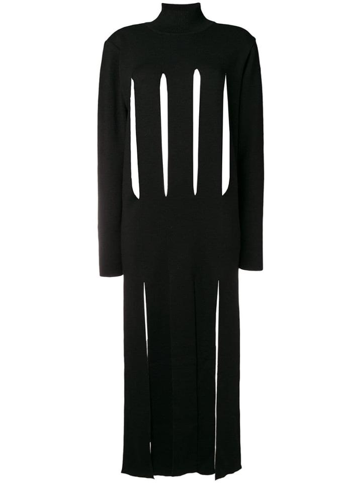 Marques'almeida Roll Neck Cut Out Sweater Dress - Black