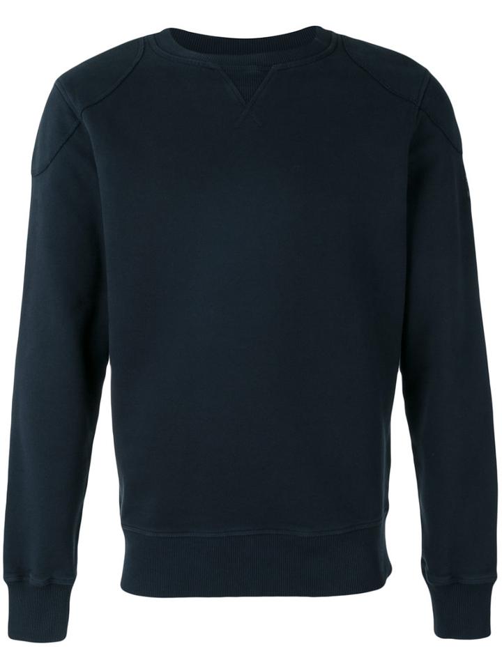 Belstaff Shoulder Patch Sweatshirt, Men's, Size: Small, Blue, Cotton