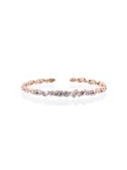 Suzanne Kalan 18k Rose Gold And Diamond Fireworks Zigzag Baguette
