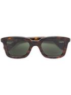 Moncler Eyewear Tortoiseshell Square Frame Sunglasses - Brown