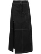 Vejas Stitch Detail Skirt - Black