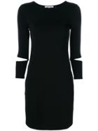 Helmut Lang Cut Out Fitted Dress - Black
