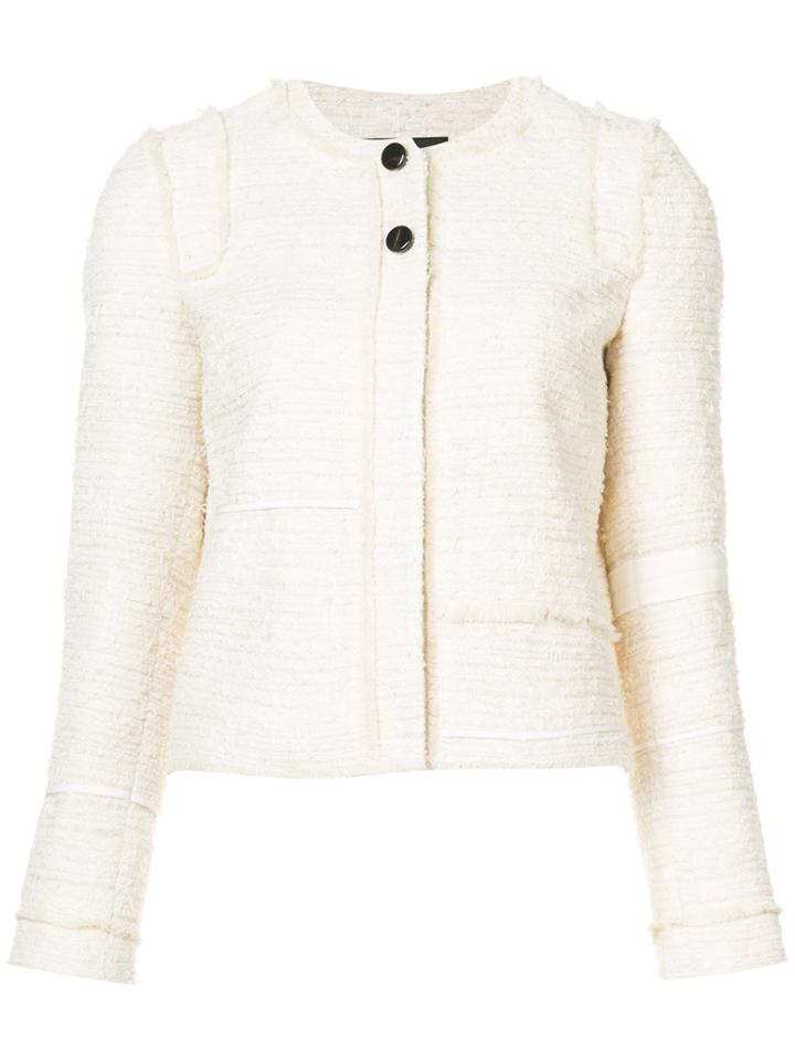 Proenza Schouler Embroidered Fitted Jacket - Nude & Neutrals