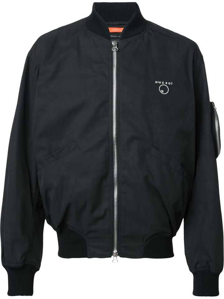 Komakino Side Embroidery Bomber Jacket