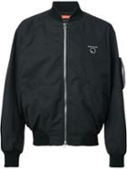 Komakino Side Embroidery Bomber Jacket