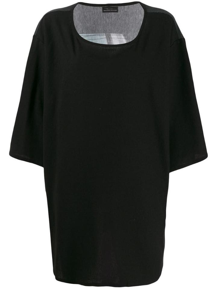 Barbara Bologna Colour-block Oversized Top - Black