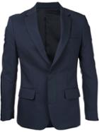 Yoshio Kubo - Fitted Blazer - Men - Cotton/nylon - 2, Blue, Cotton/nylon
