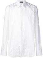 Versace Embroidered Jacquard Shirt - White
