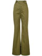 Proenza Schouler Twill High Waisted Pants - Brown