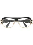 Cazal Geometric Aviator Glasses - Black