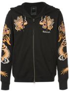 Maharishi Long Sleeved Dragon Hoodie - Black