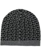 Michael Michael Kors Logo Pattern Beanie - Grey