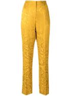 Stine Goya Patterned Straight Leg Trousers - Gold