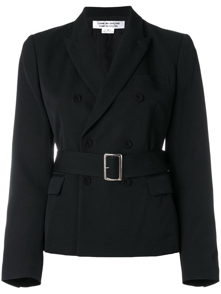 Comme Des Garçons Comme Des Garçons Double Breasted Blazer - Black