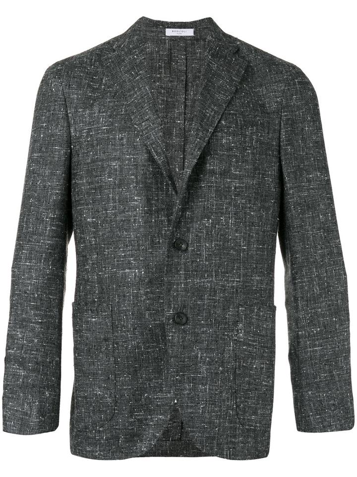 Boglioli - Woven Blazer - Men - Silk/linen/flax/cupro - 48, Grey, Silk/linen/flax/cupro