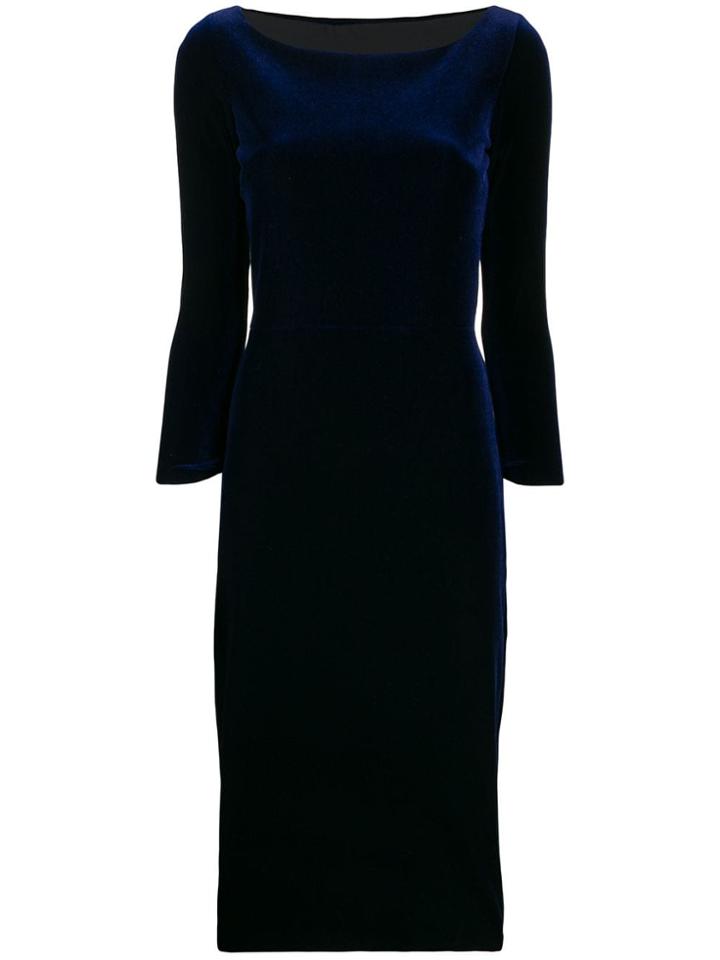 Le Petite Robe Di Chiara Boni Long-sleeve Midi Dress - Blue