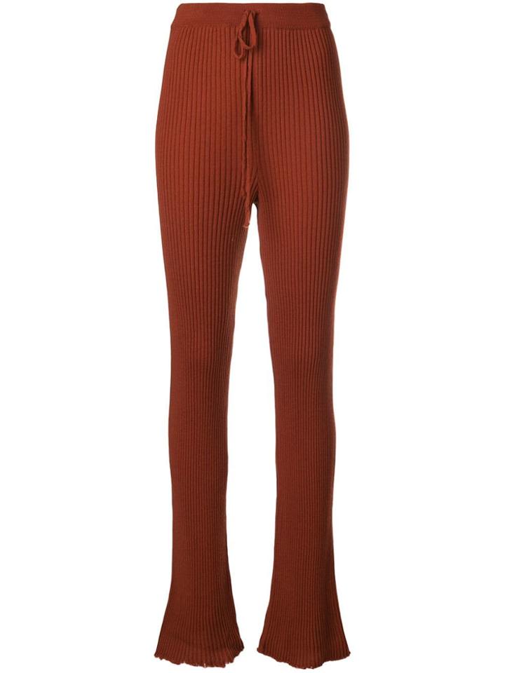 Marques'almeida Panelled High Waist Trousers - Yellow & Orange