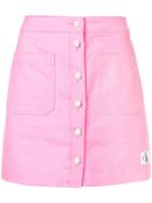 Calvin Klein Jeans Buttoned Denim Skirt - Pink