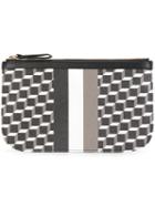 Pierre Hardy 'cube Stripe' Clutch, Women's, Black, Calf Leather