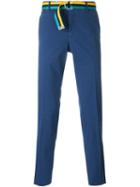Pt01 Slim Fit Trousers, Men's, Size: 50, Blue, Cotton/spandex/elastane