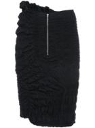 Comme Des Garçons Pre-owned Ruched Midi Skirt - Blue