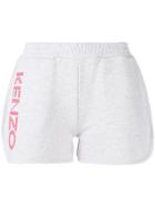 Kenzo Logo Fitted Shorts - Grey