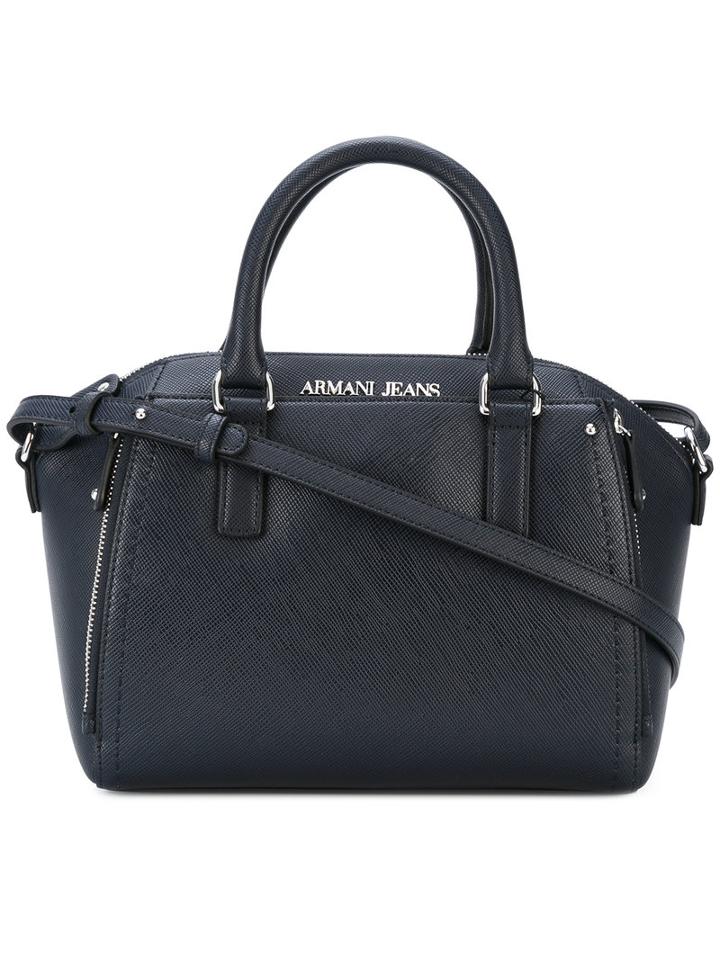Armani Jeans - Top Zip Tote - Women - Pvc - One Size, Blue, Pvc