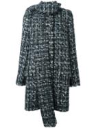 Dolce & Gabbana Bouclé Coat, Women's, Size: 44, Grey, Silk/cotton/acrylic/wool