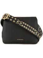 Burberry Buckle Strap Shoulder Bag, Women's, Black, Calf Leather