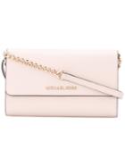 Michael Michael Kors - Crossbody Phone Pouch - Women - Cotton/leather - One Size, Pink/purple, Cotton/leather