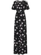 By Timo Small Bouquet Floral-print Maxi Dress - Black