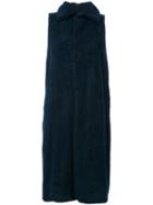 Assin Fur Effect Sleeveless Coat