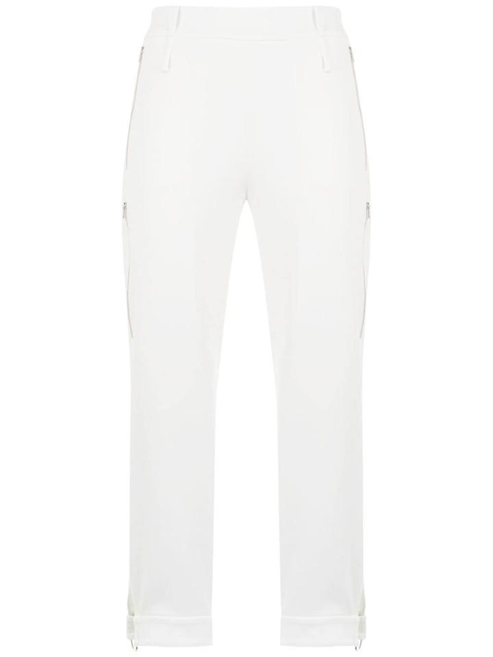 Gloria Coelho High Waisted Trousers - White