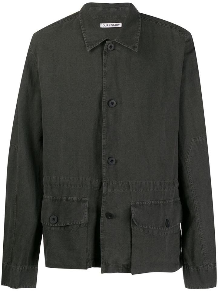 Our Legacy Button Shirt Jacket - Green