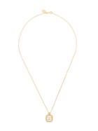 V By Laura Vann Eleanor White Pendant Necklace - Gold