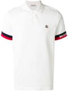 Moncler Contrast Polo Shirt - White