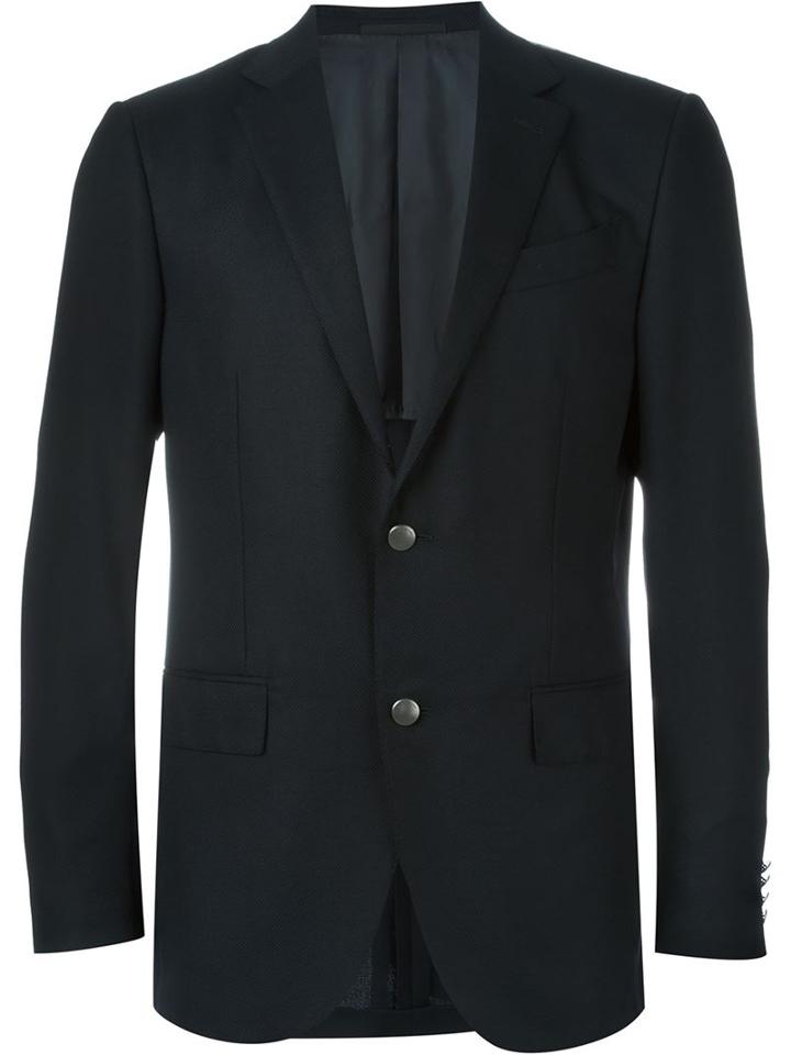 Ermenegildo Zegna Classic Blazer, Men's, Size: 46, Black, Cupro/wool