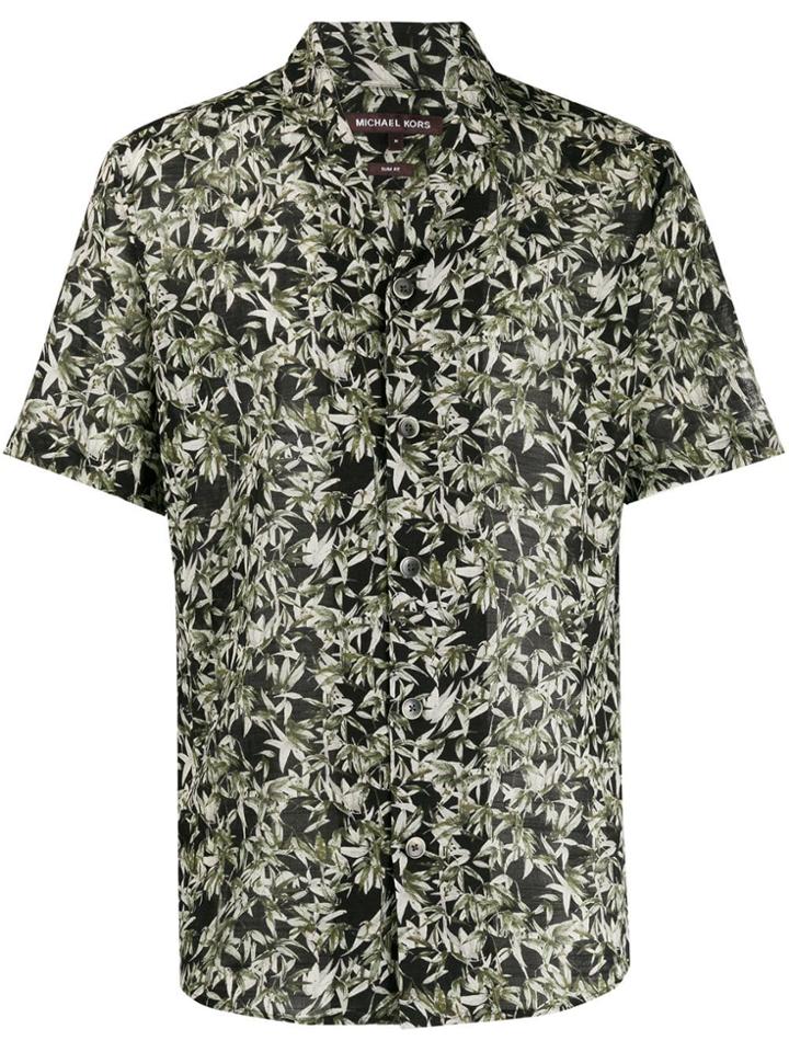 Michael Michael Kors Leaf Patterned Shirt - Green