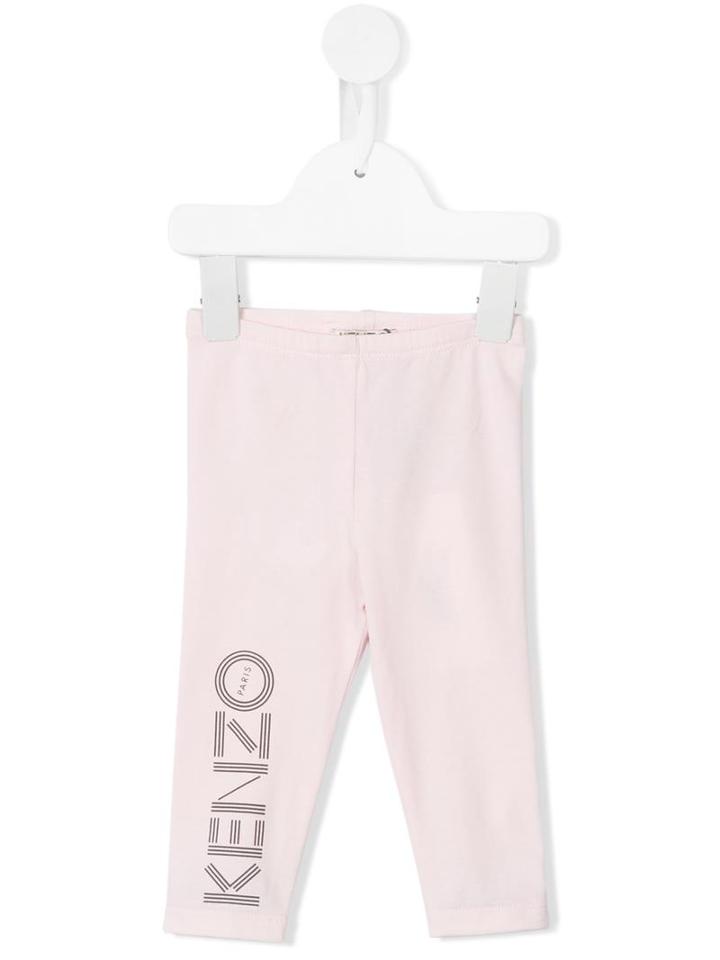 Kenzo Kids Logo Print Leggings, Toddler Girl's, Size: 18 Mth, Pink/purple
