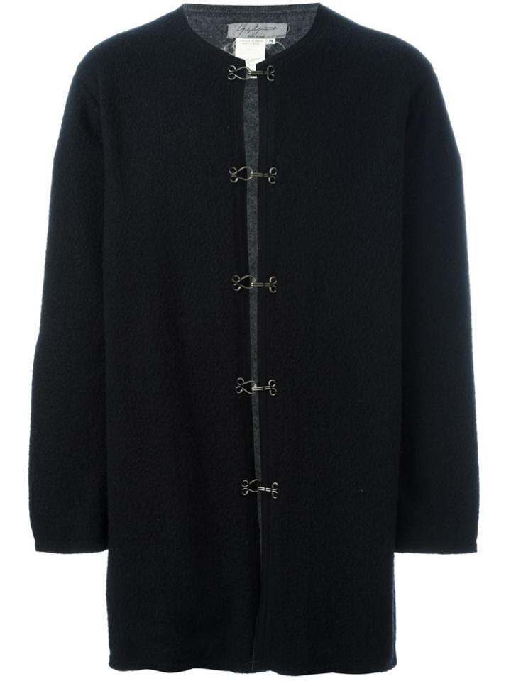 Yohji Yamamoto Vintage Hook Fastening Coat - Black